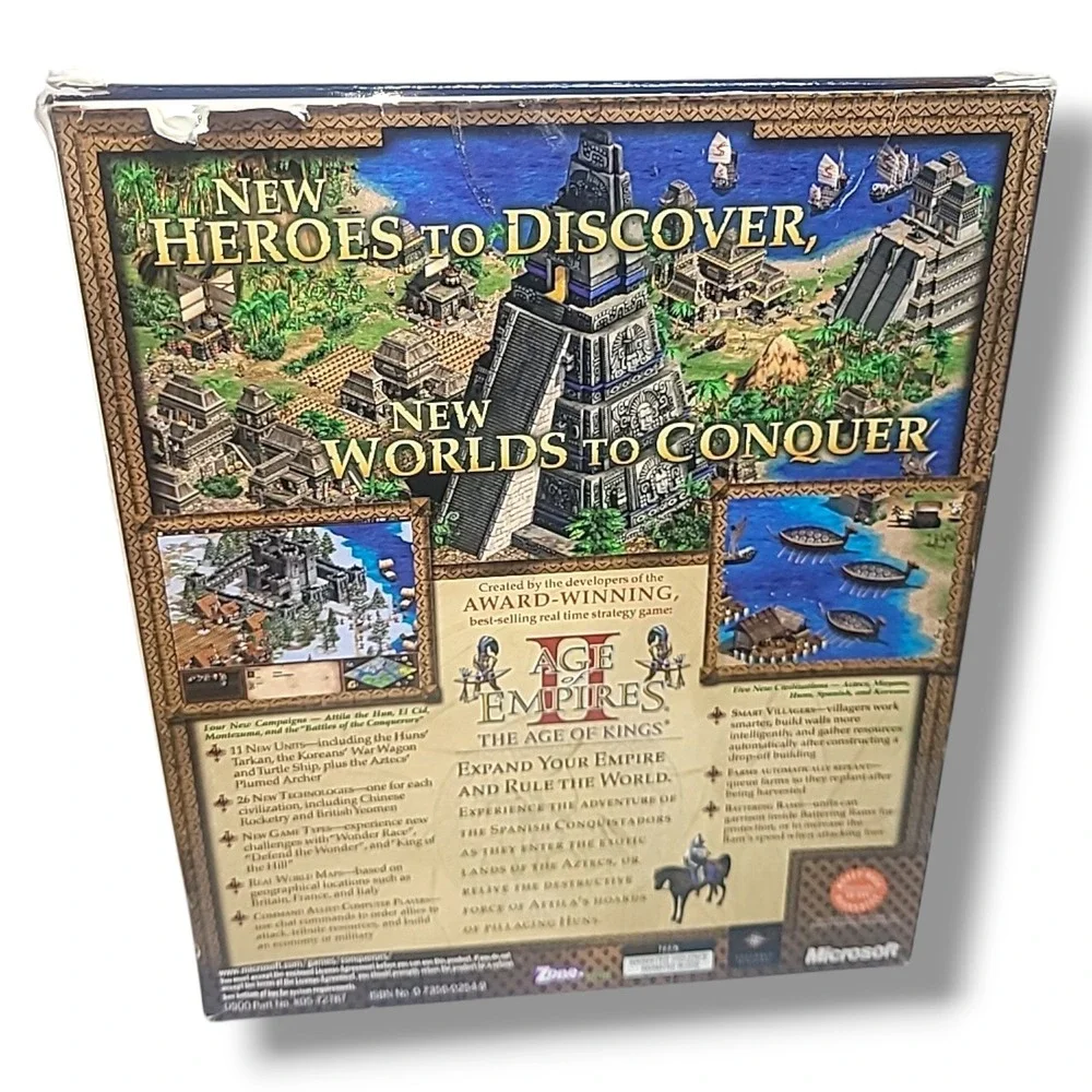 Age of Empires II Conquerors Expansion Big Box PC Game Complete Strategy Guide